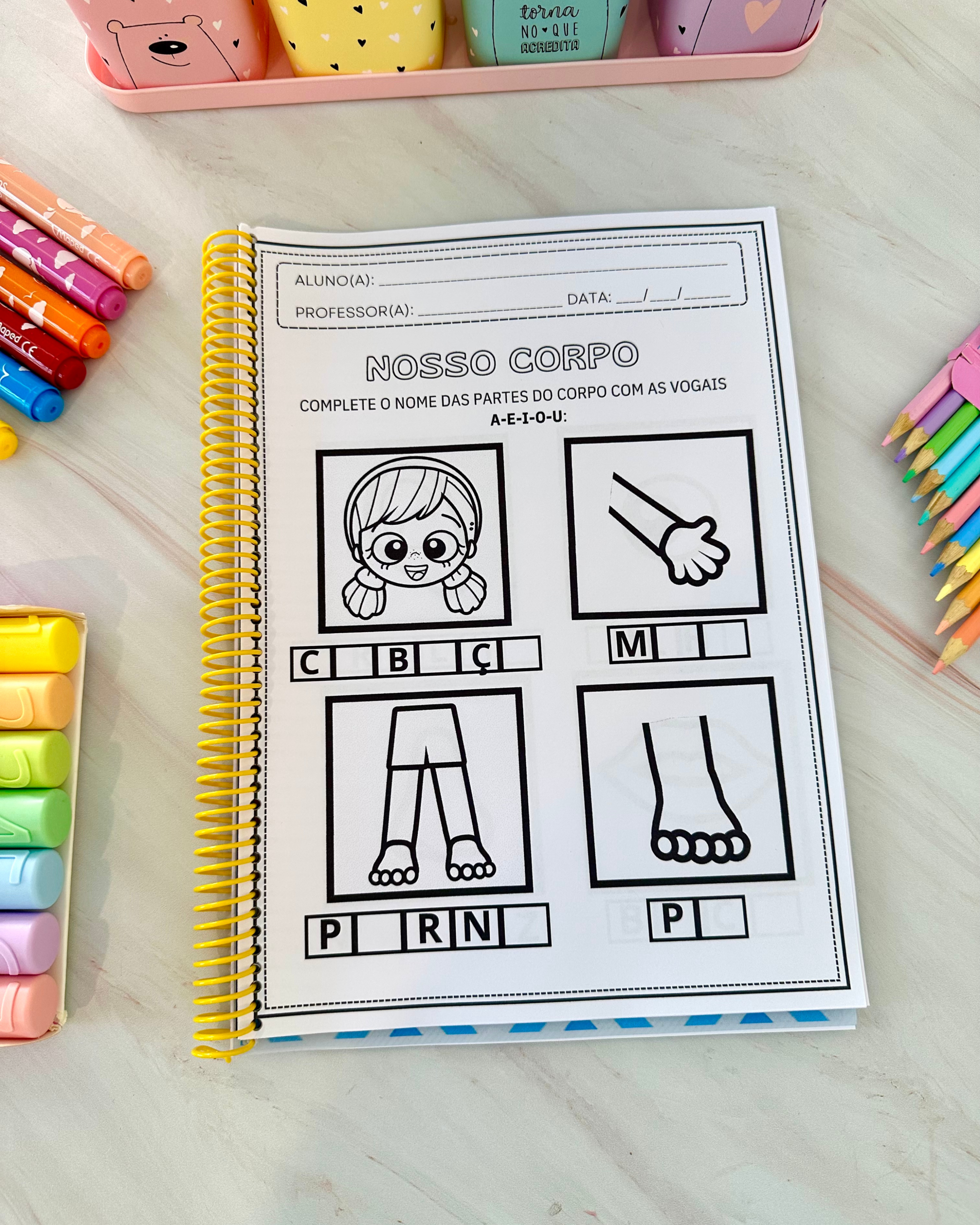 Apostila de atividades tema Nosso Corpo - Imagem 14