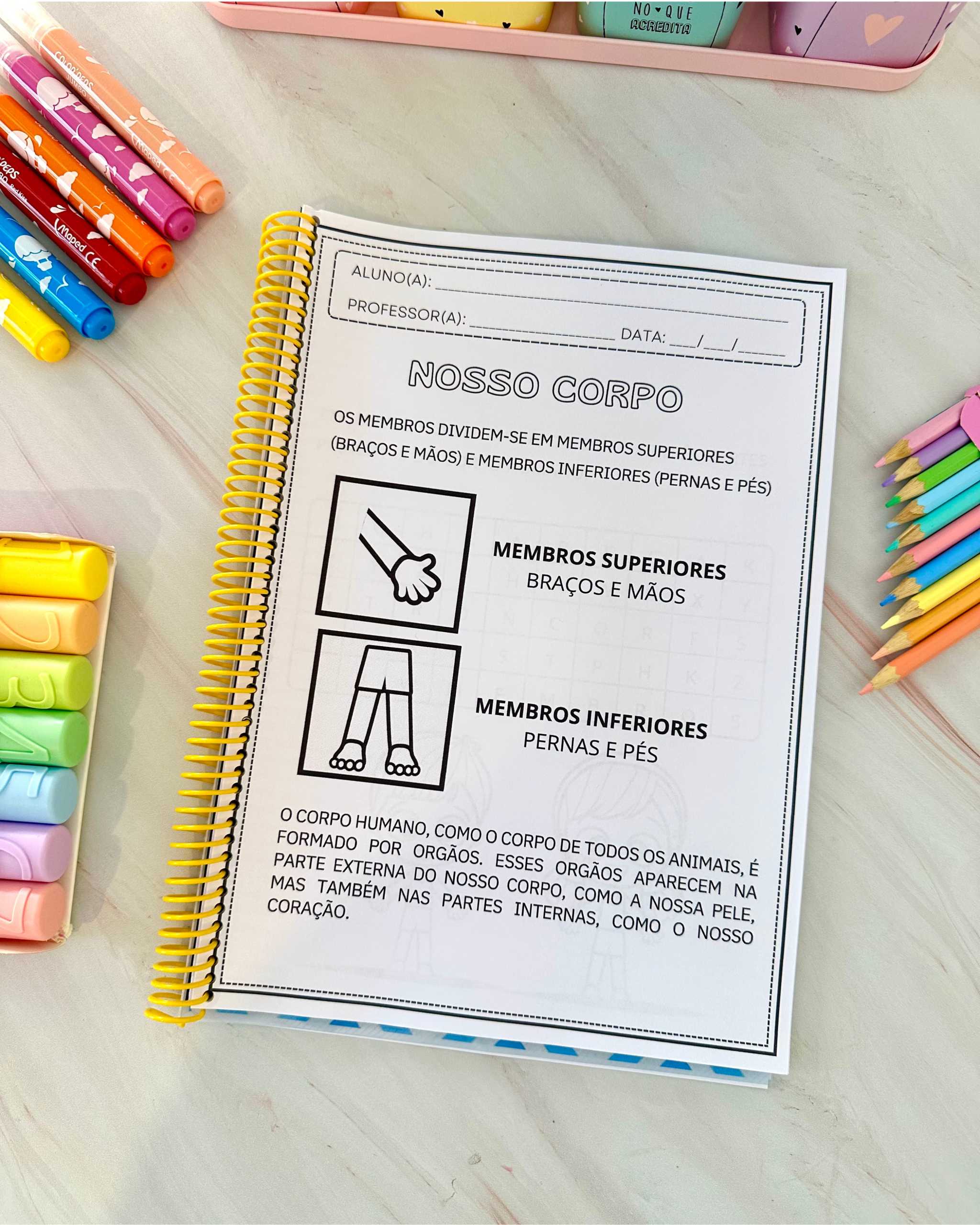 Apostila de atividades tema Nosso Corpo - Imagem 17