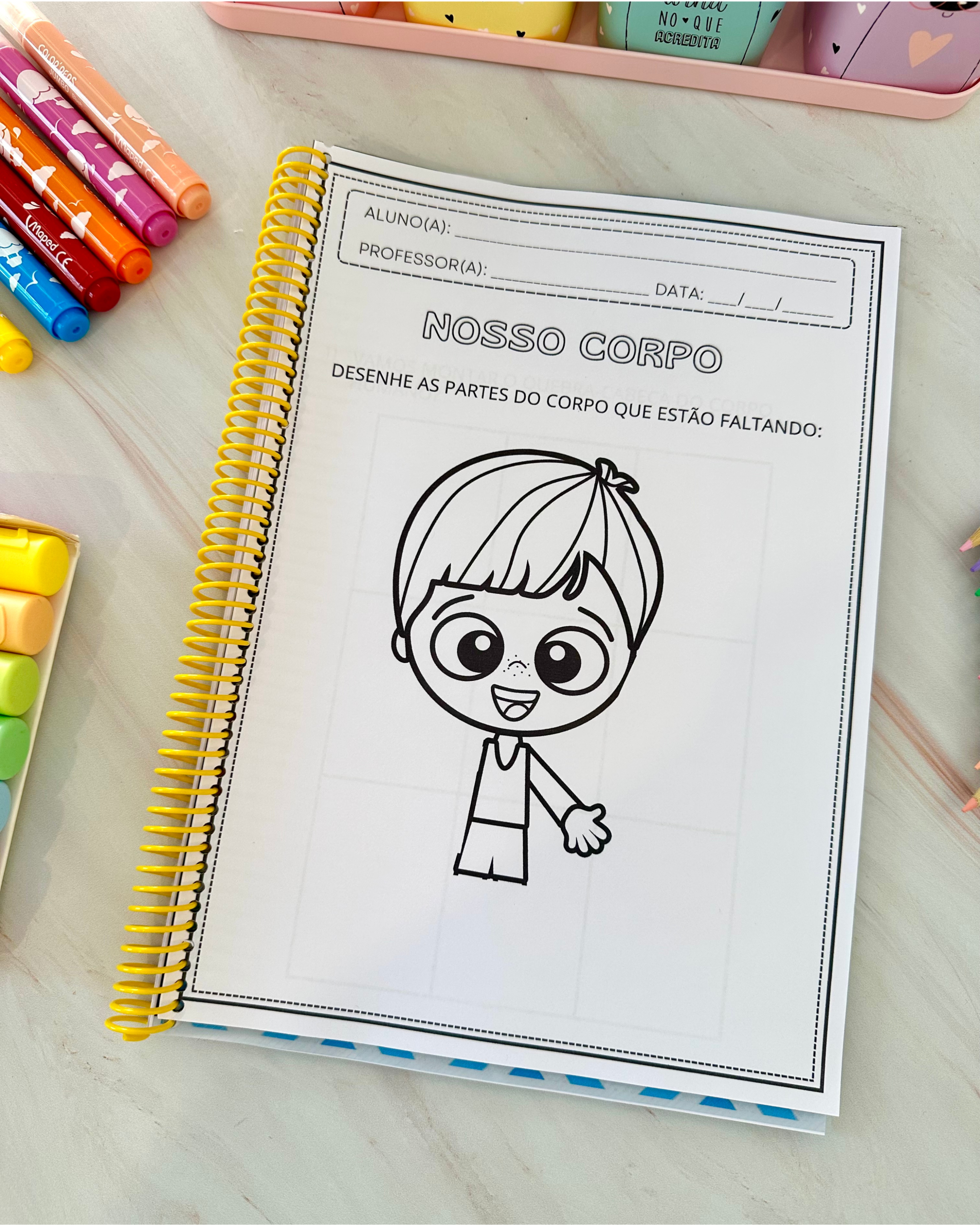 Apostila de atividades tema Nosso Corpo - Imagem 3