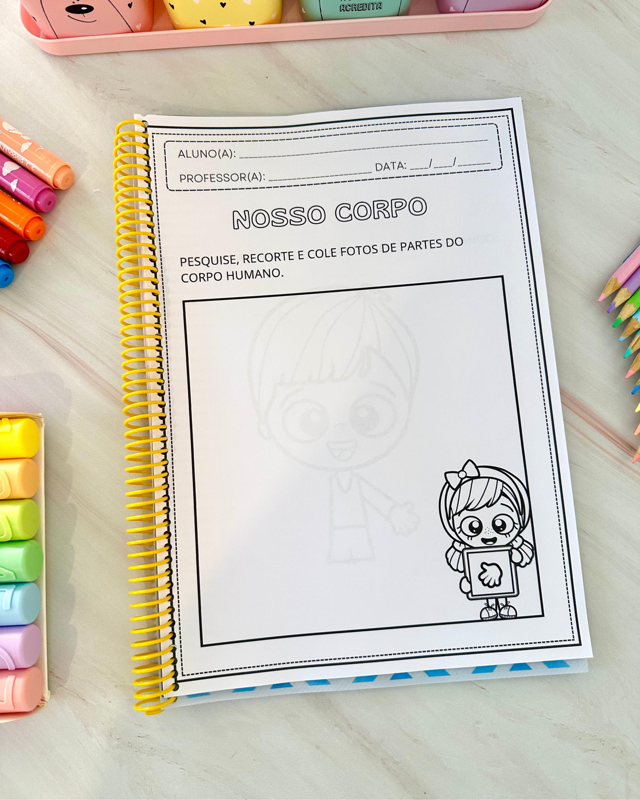 Apostila de atividades tema Nosso Corpo - Imagem 7