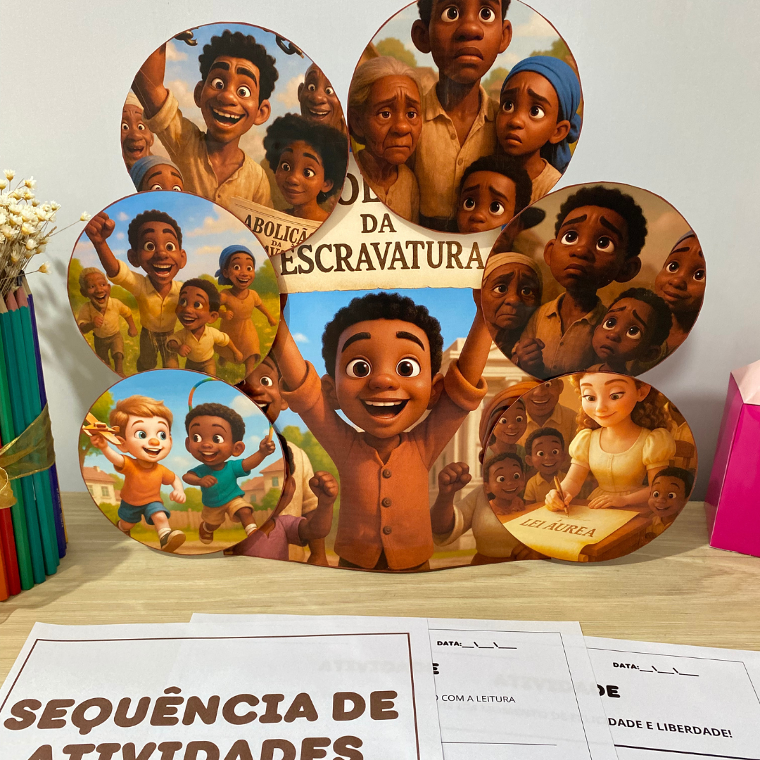 Luva de História - Abolição da Escravatura no Brasil