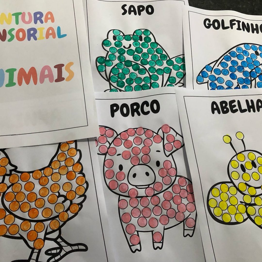 Pintura sensorial Animais