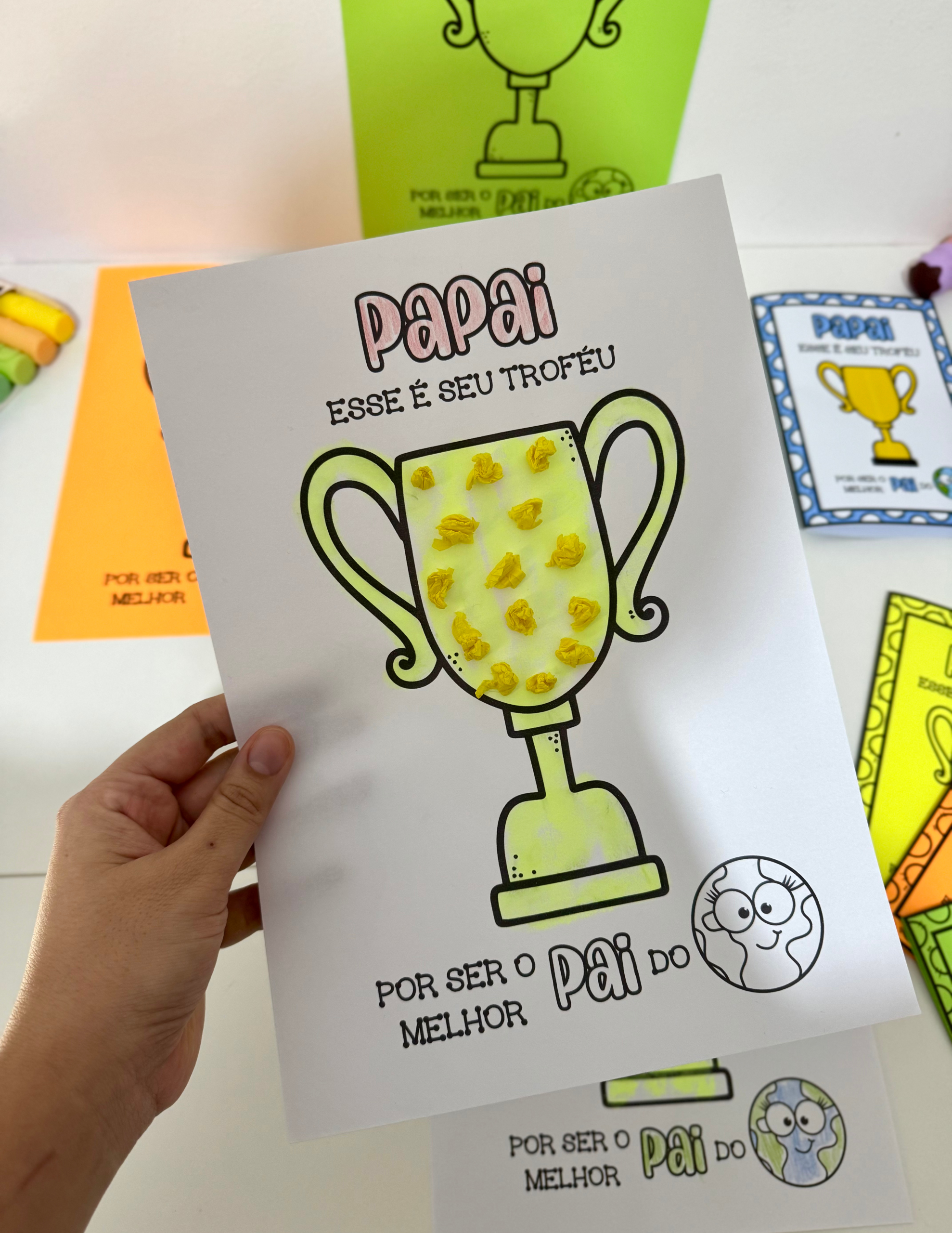Kit Dia dos Pais tema Troféu - Imagem 2