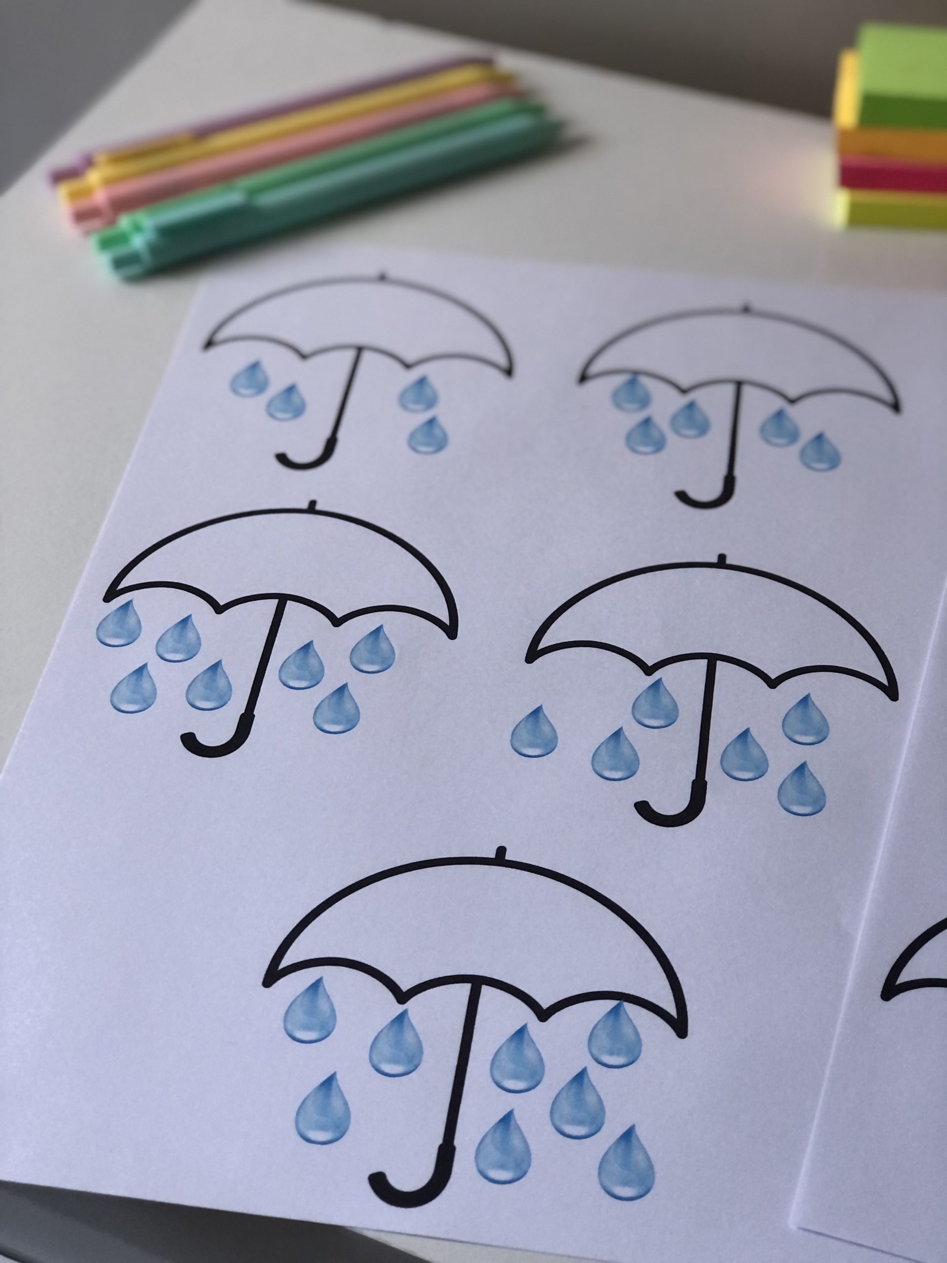 Atividade Lúdica: Números e Quantidades - Tema Guarda-Chuva - Imagem 3