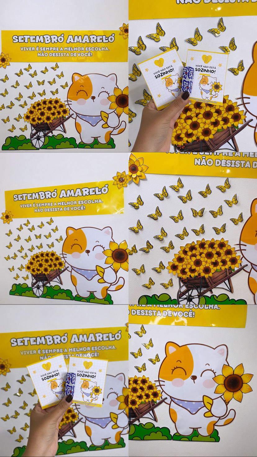 Painel Setembro Amarelo + Cartão Porta Bis - Imagem 2