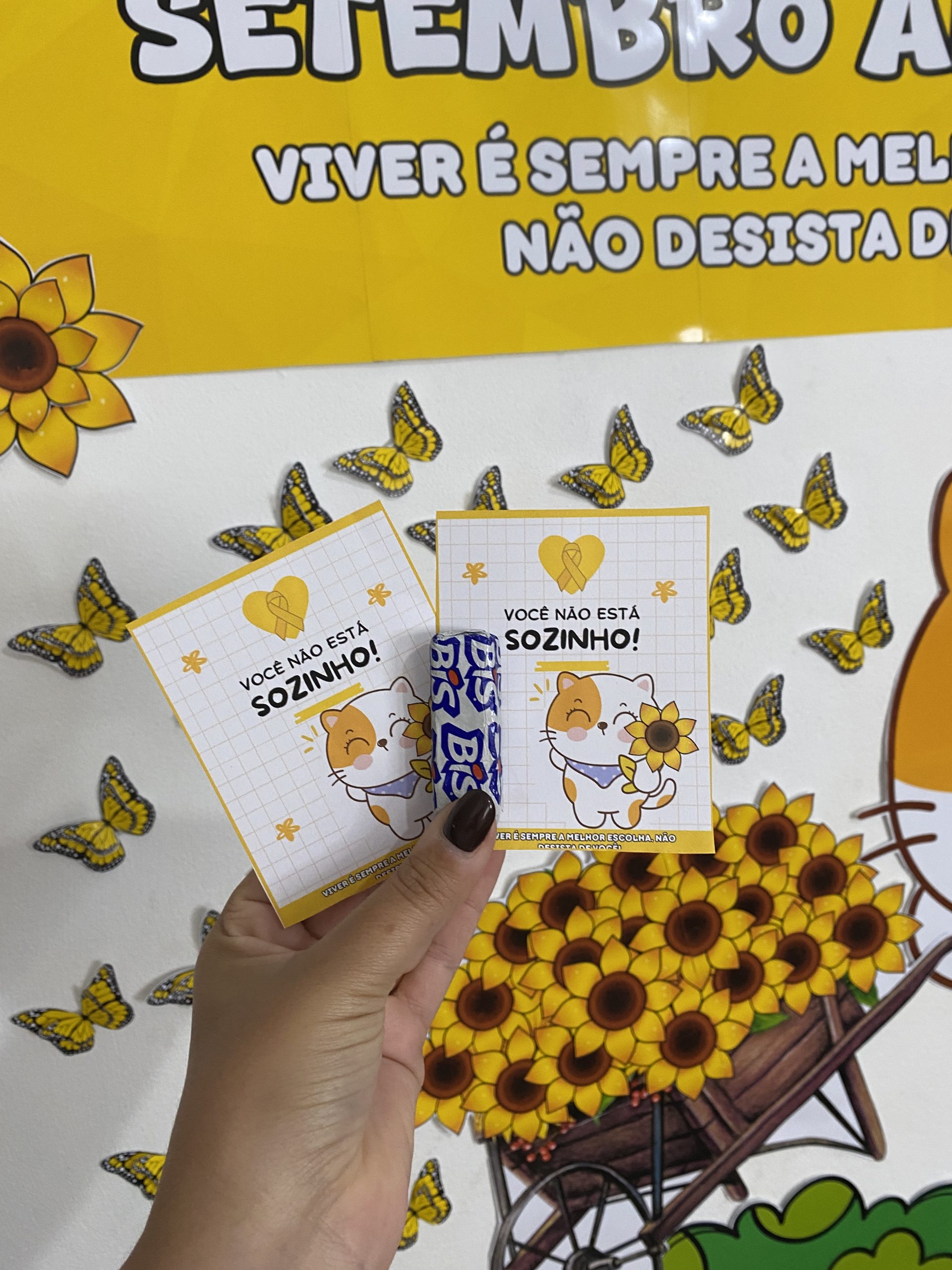 Painel Setembro Amarelo + Cartão Porta Bis - Imagem 15