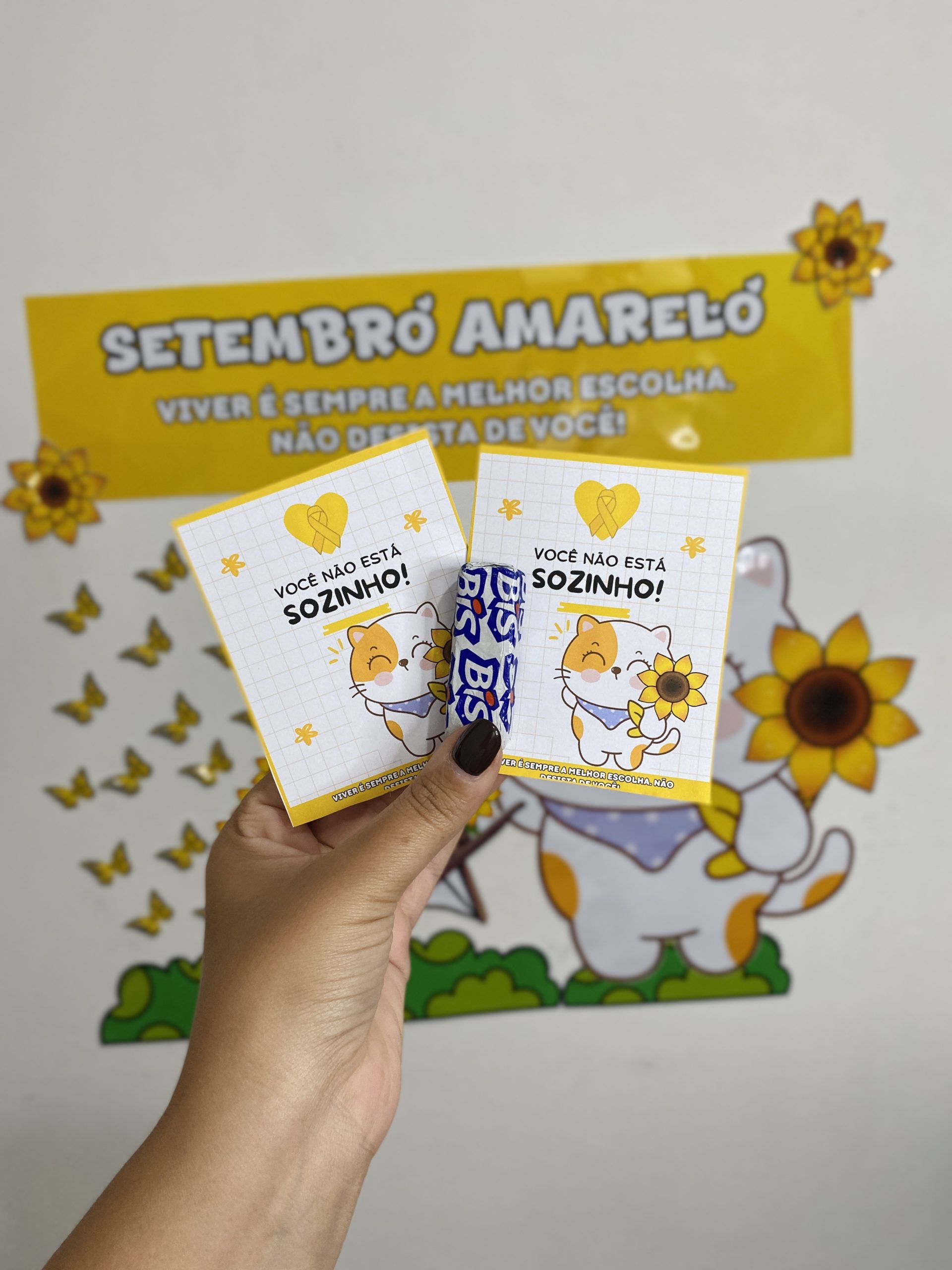 Painel Setembro Amarelo + Cartão Porta Bis - Imagem 16