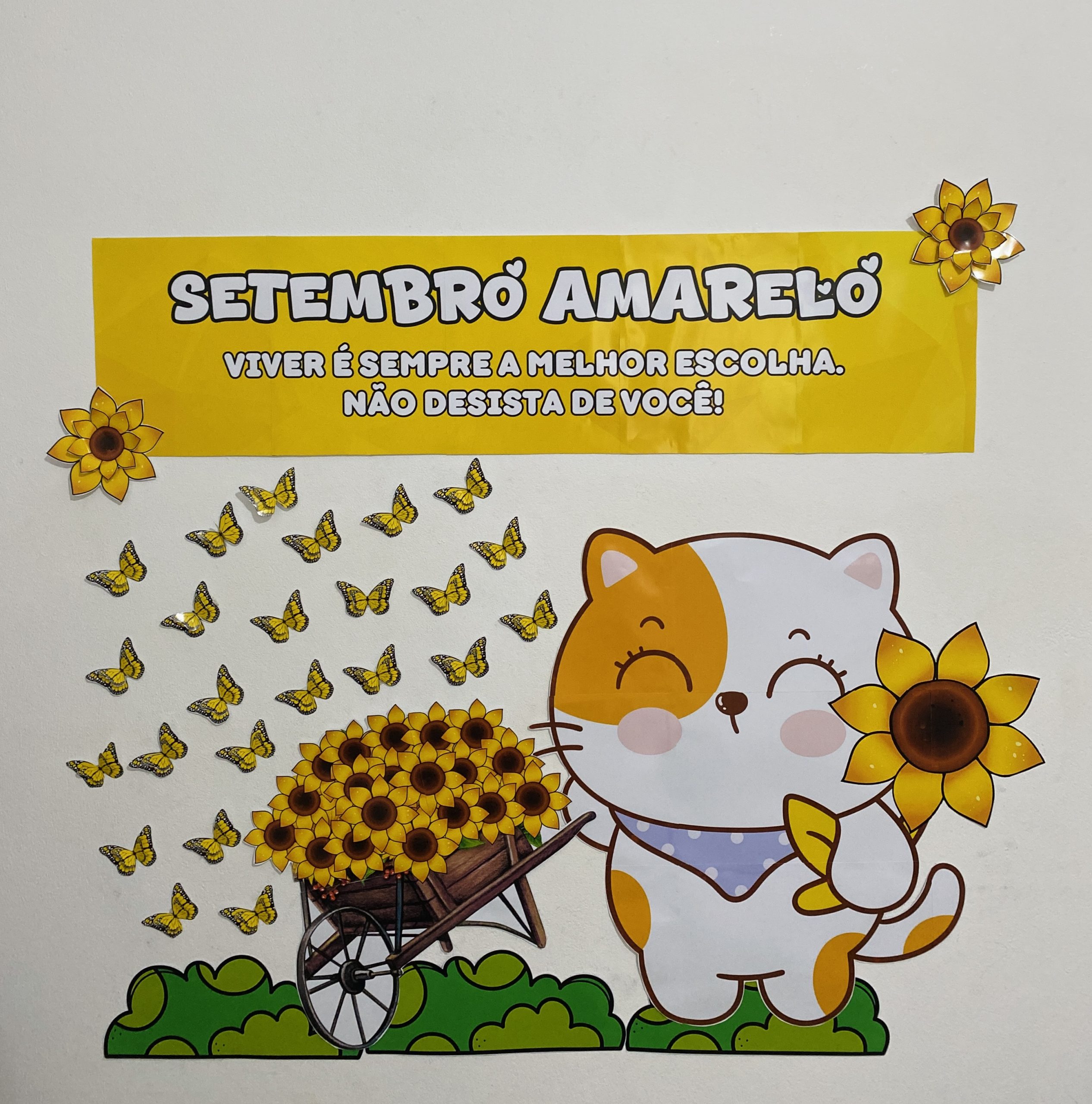 Painel Setembro Amarelo + Cartão Porta Bis