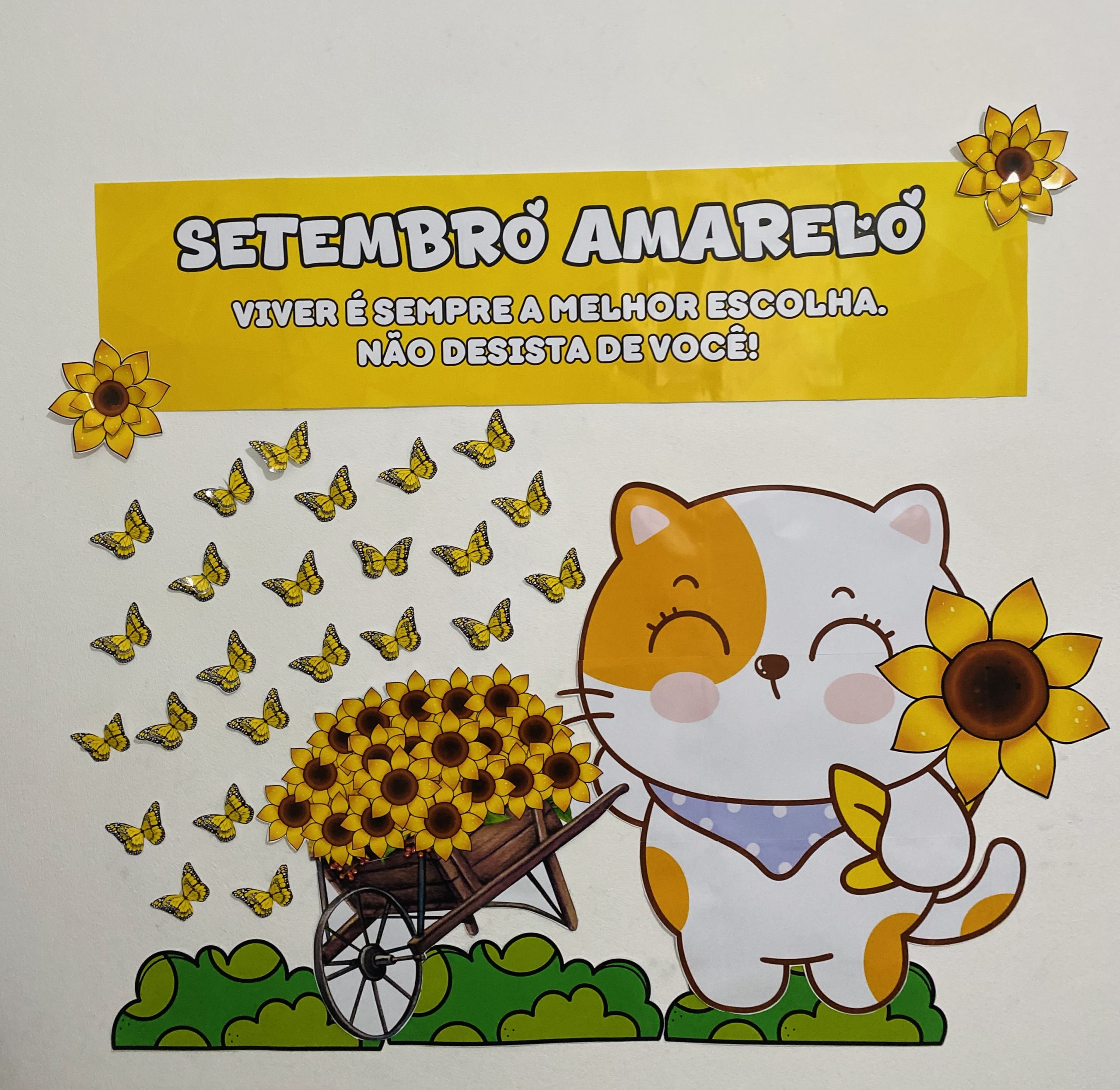 Painel Setembro Amarelo + Cartão Porta Bis - Imagem 19