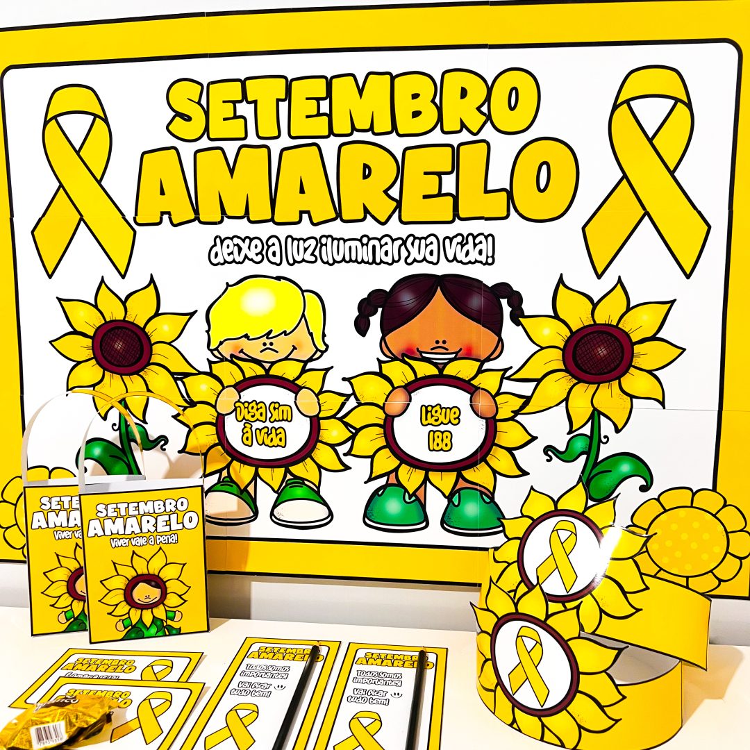 Kit Painel e Lembrancinhas – Setembro  Amarelo