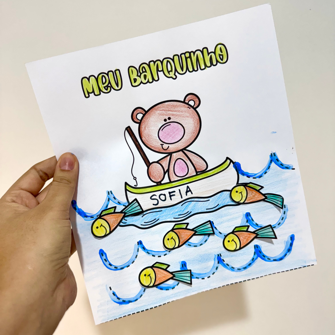 Atividade Meu Barquinho para trabalhar diversas habilidades com crianças da Educação Infantil.