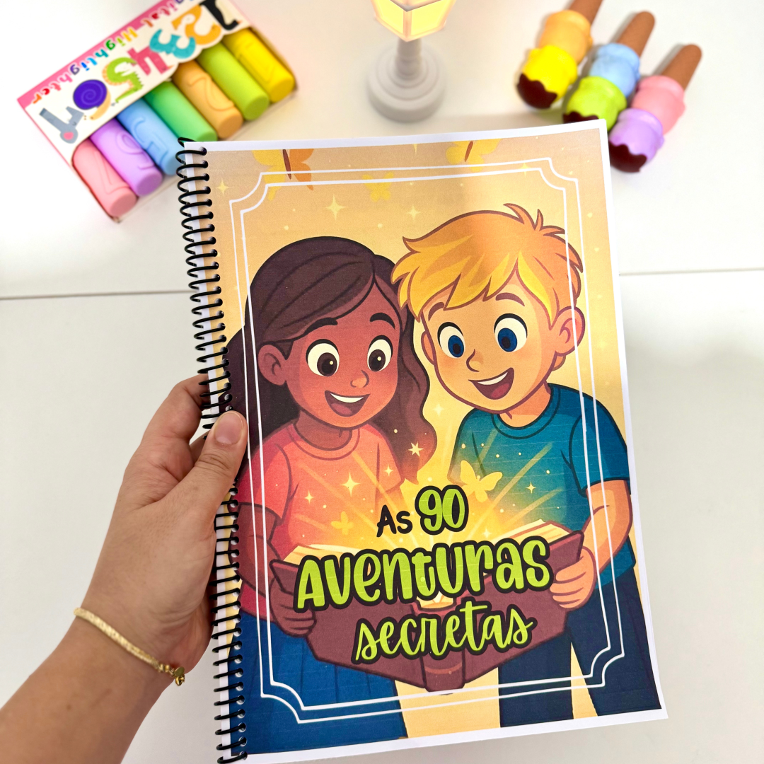 Coletânea As 90 Aventuras Secretas para ser utilizada com turmas em fase de Alfabetização.