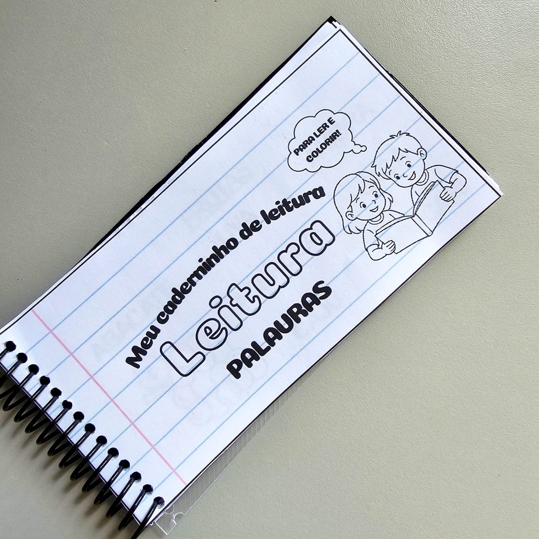 Caderninho de leitura PALAVRAS