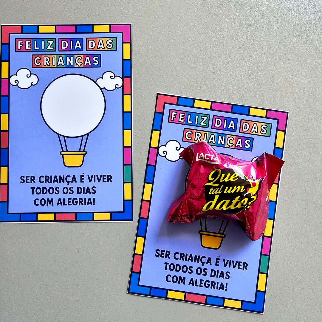 Cartão dia das crianças Balão
