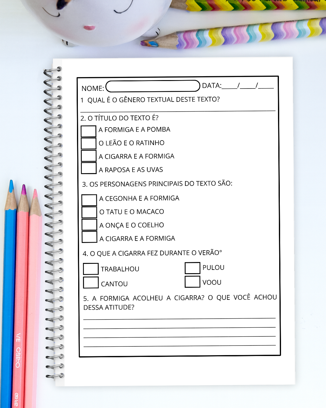 Sequência Didática A Cigarra e a Formiga - Imagem 6