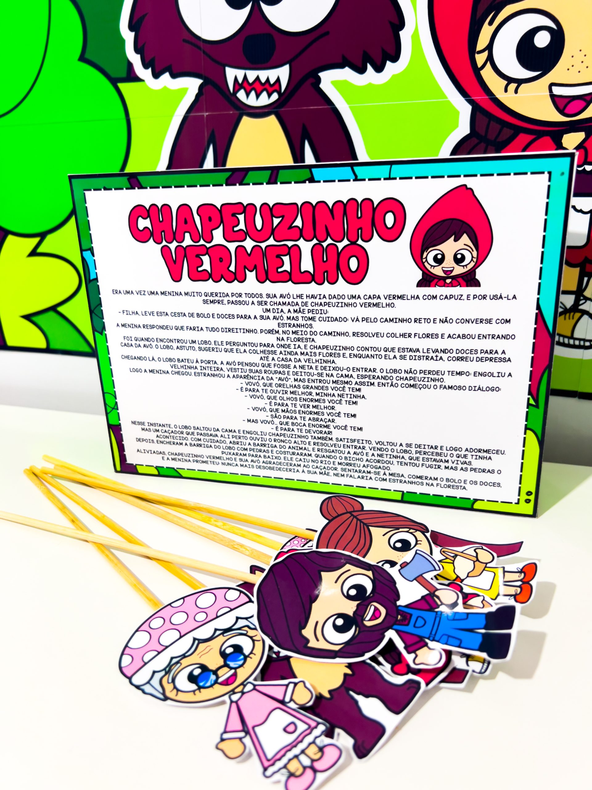 Kit Conto Chapeuzinho Vermelho - Imagem 12