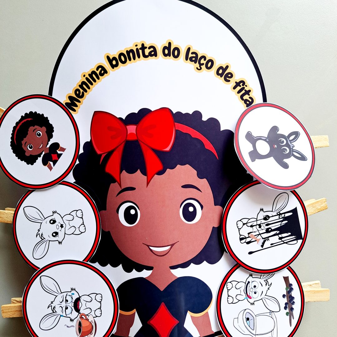 Luva menina bonita do laço de fita