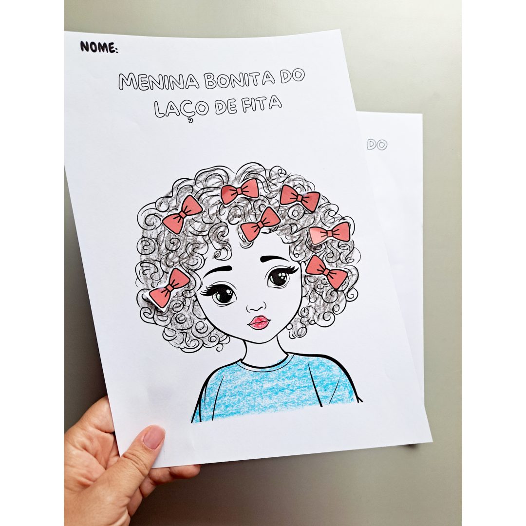 Folhinha Menina Bonita do Laço de Fita