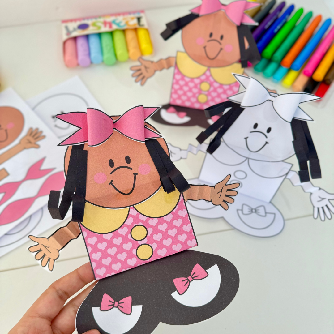 Atividade 3D Menina bonita do laço de fita