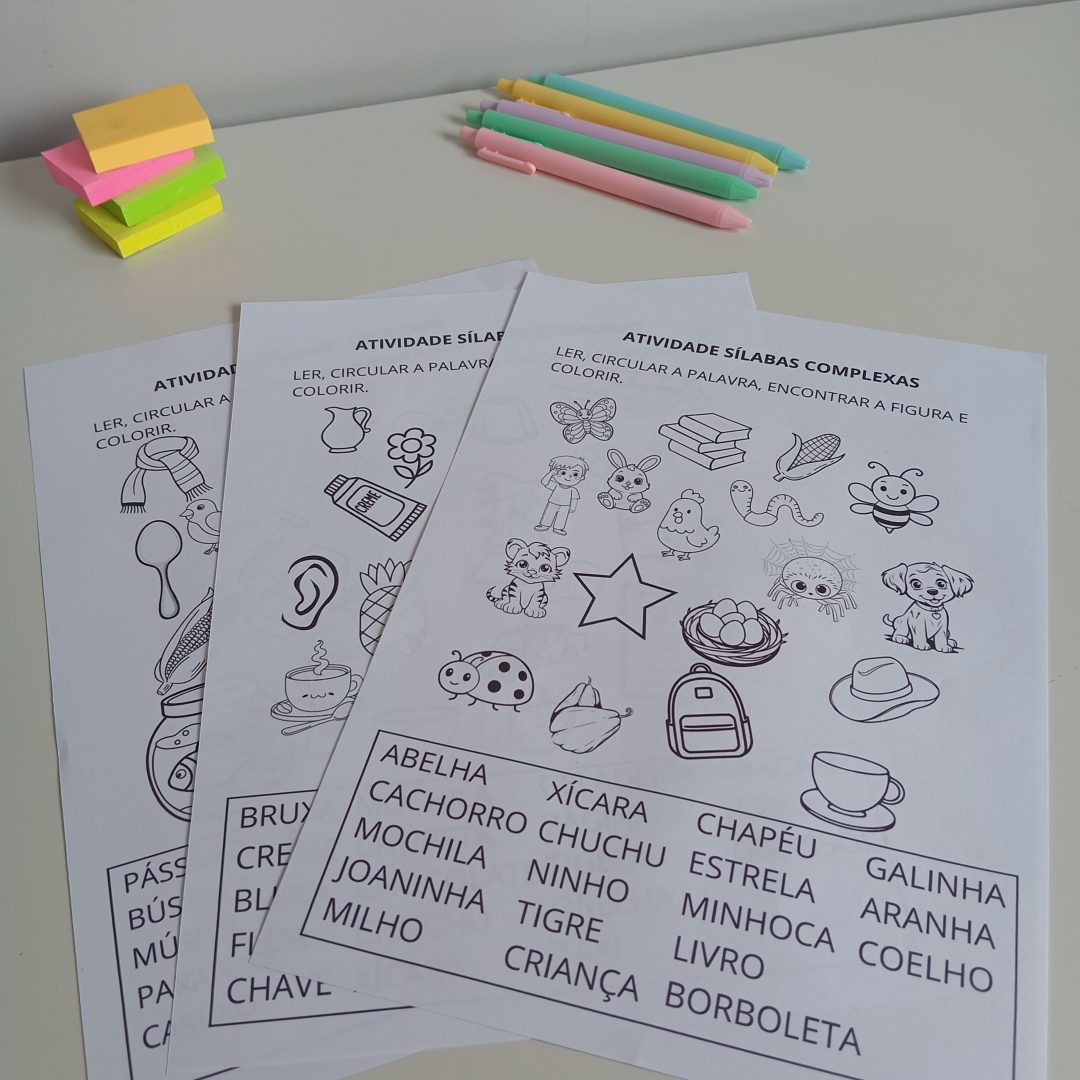 Atividade de Sílabas Complexas