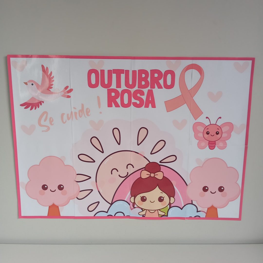 Painel Outubro Rosa + Cartãozinho