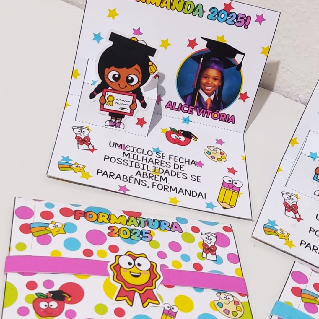 CARTÃO DE FORMATURA PERSONALIZADO