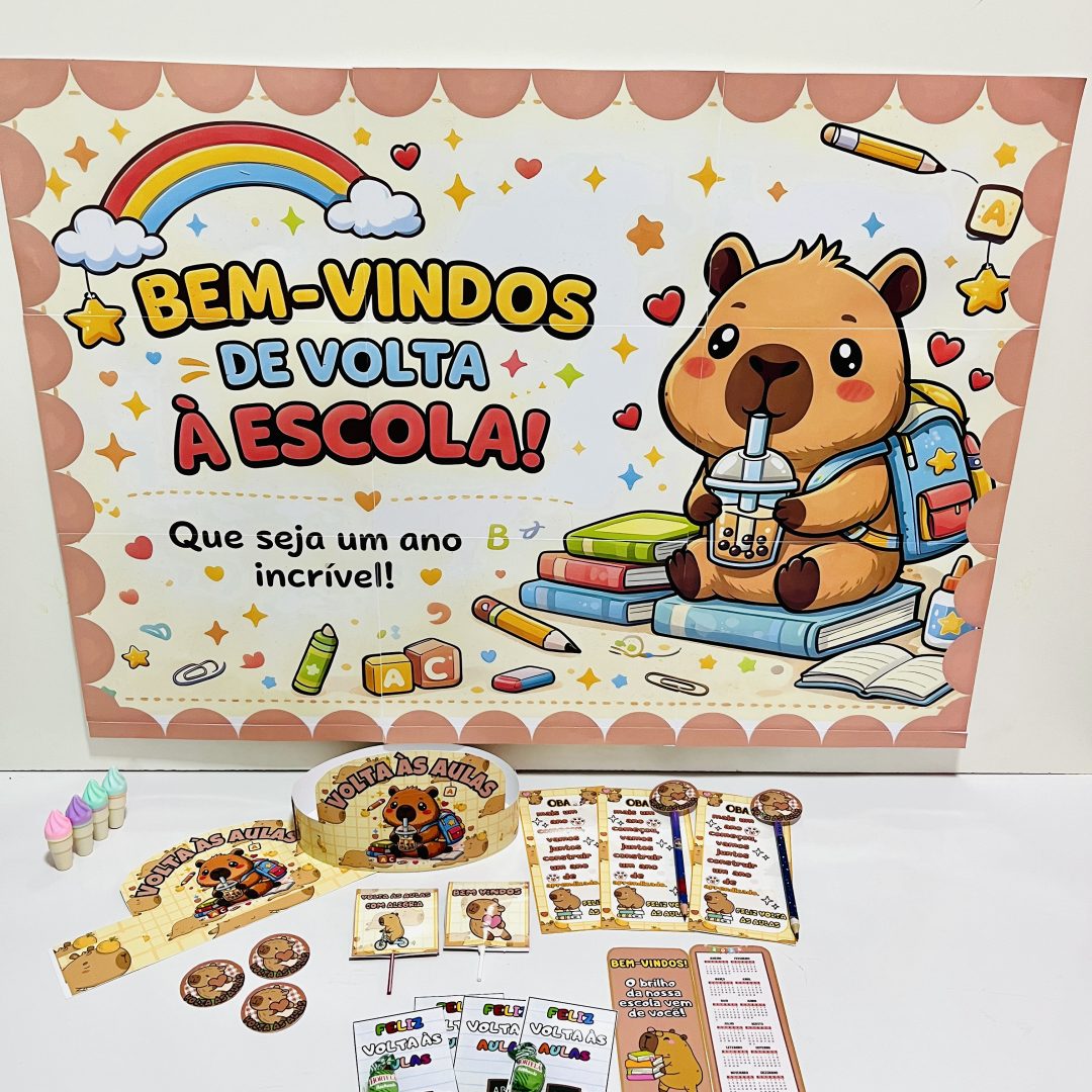 KIT VOLTA ÀS AULAS – TEMA CAPIVARA