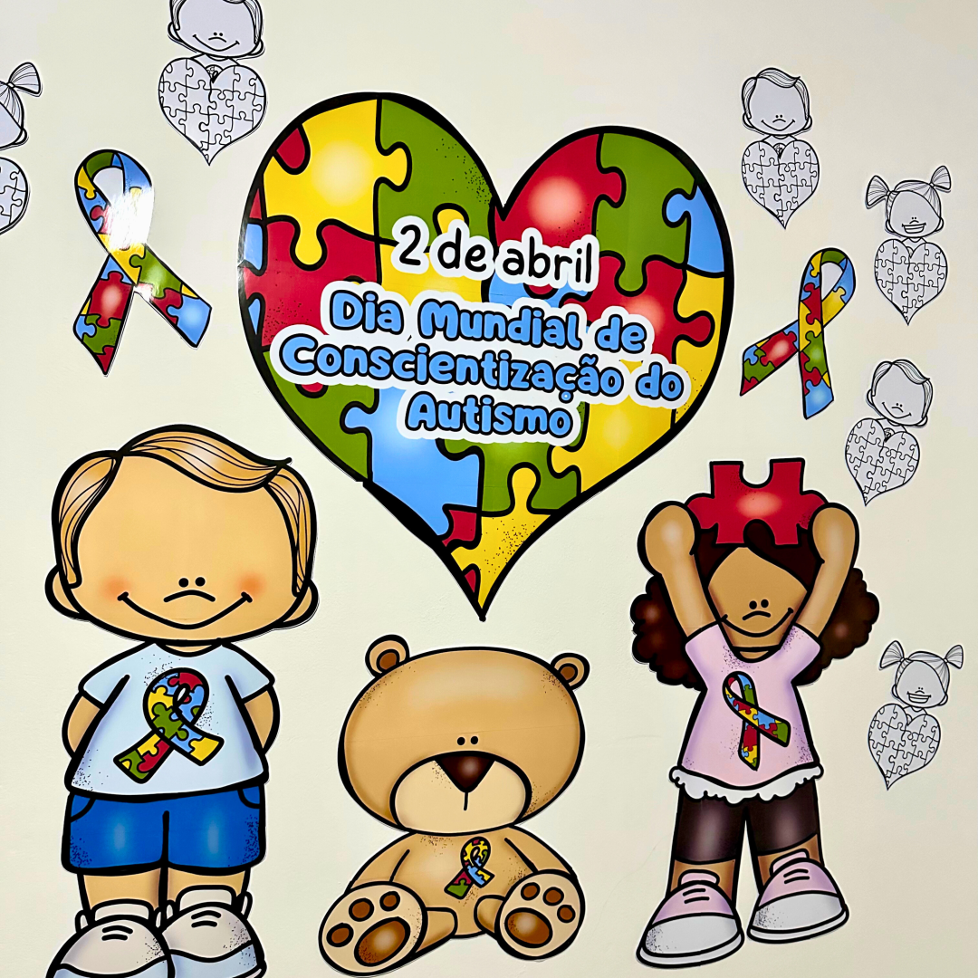 Kit para trabalhar o Dia Mundial de Conscientização do Autismo com crianças da educação infantil.