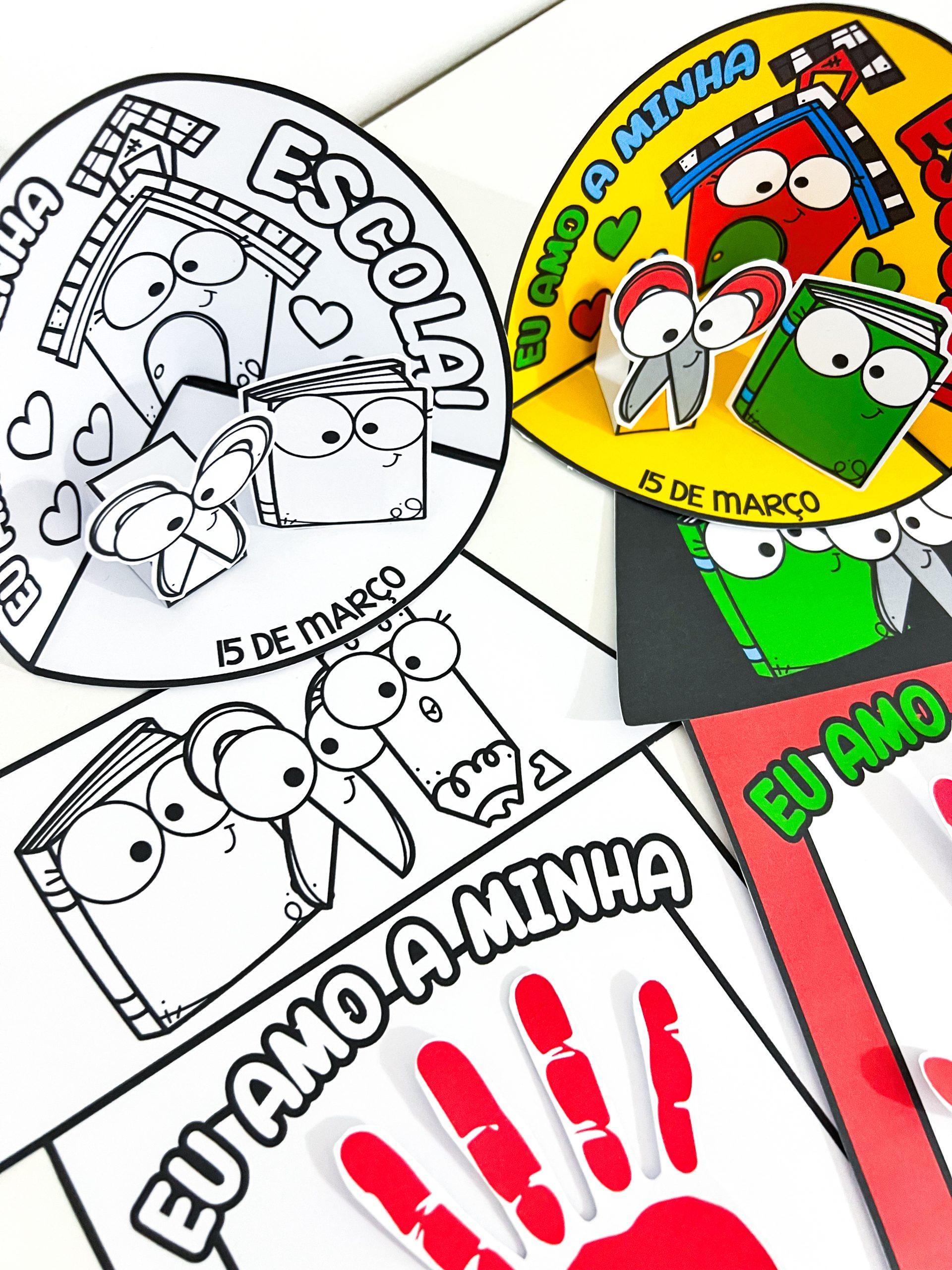 cenário 3D dia da escola - Imagem 2