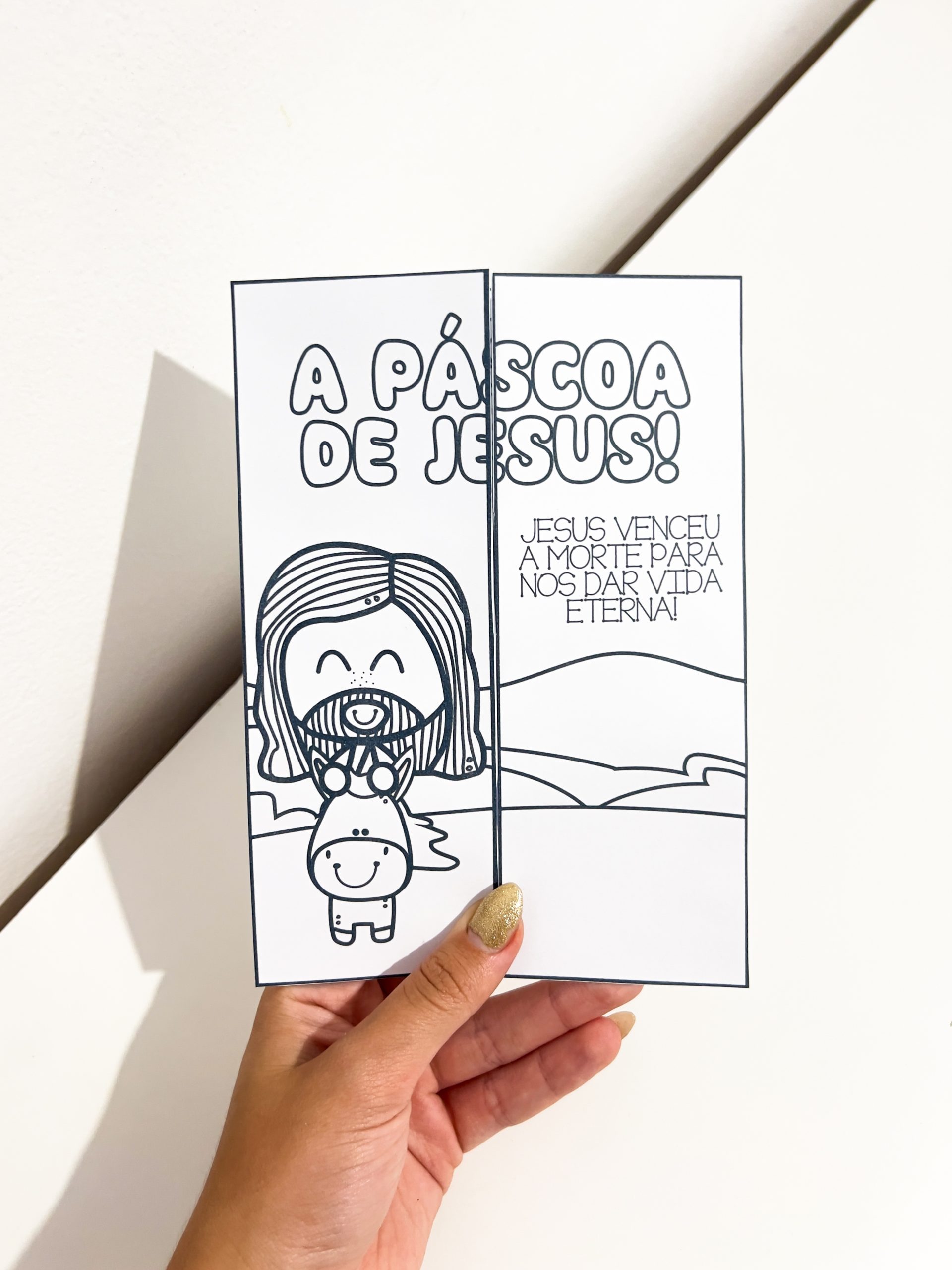 Lapbook Páscoa cristã - Preto e branco - Imagem 6