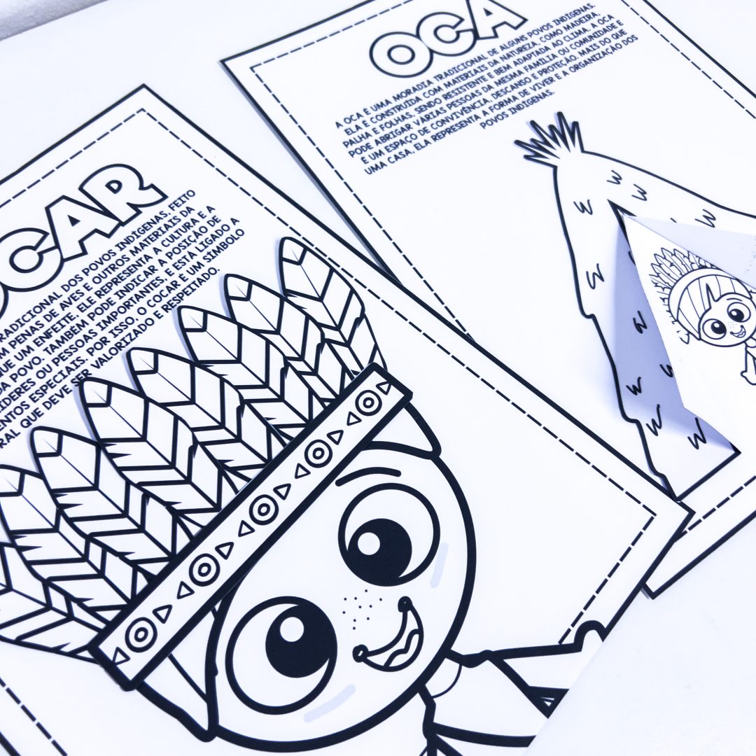 Atividade Interativa – Oca e Cocar (Povos Indígenas)