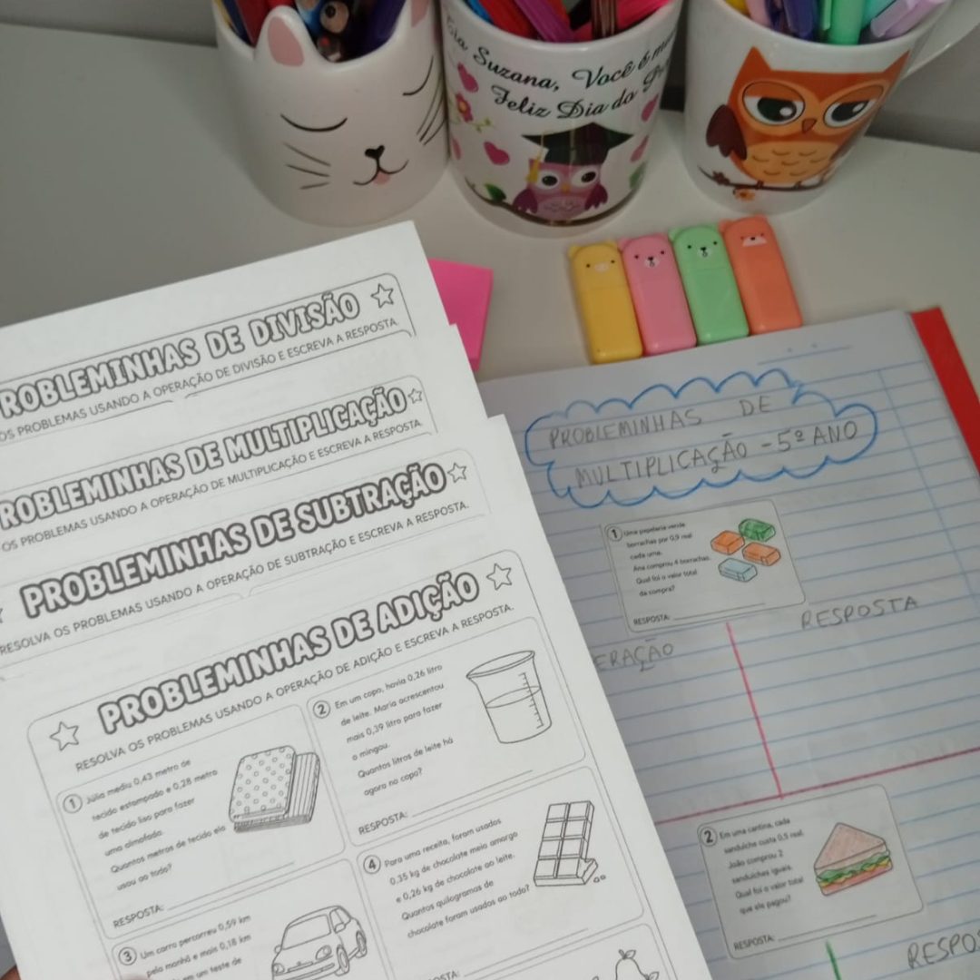 📚 440 PROBLEMINHAS DAS 4 OPERAÇÕES – 5º ANO DO ENSINO FUNDAMENTAL