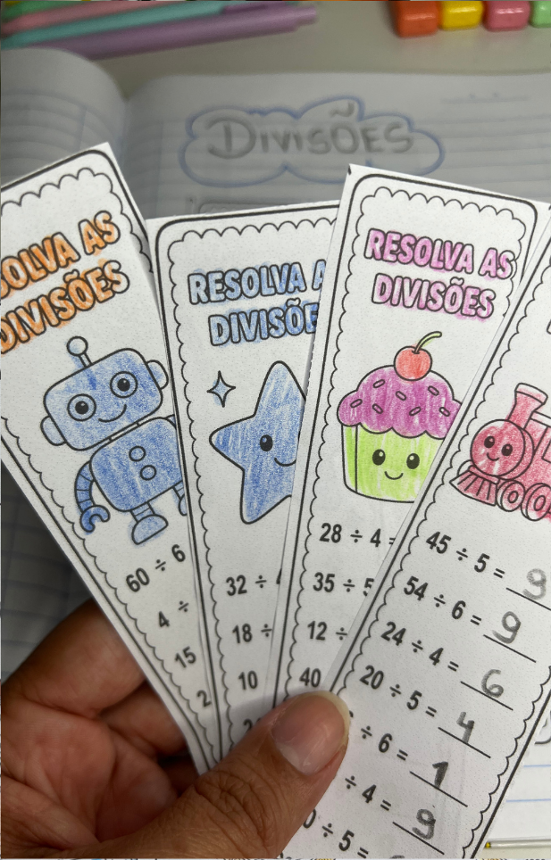 TIRINHAS DOS FATOS MULTIPLICAÇÃO E DIVISÃO - 3º ANO