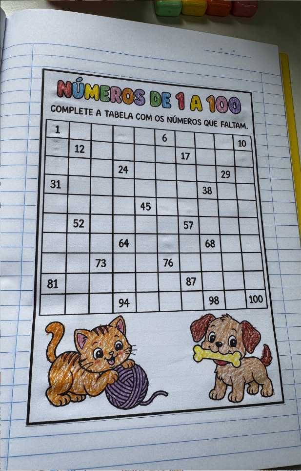 SEQUÊNCIA NUMÉRICA ATÉ 1.000